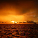 2017_04_01 Fährüberfahrt von Praslin nach Mahè, Sonnenuntergang
