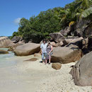 2017_03_ Insel Praslin, unser Hotel - Blick am Strand rechts
