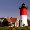 Nauset Light, Eastham, Cape Cod, Massachusetts.