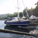 SY Island in the Sun kommen ins Wasser und reisen los