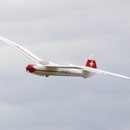 Eine Minimoa am Himmel über Gunzenhausen. Solche Flieger sind heute nur noch als Modell zu sehen.