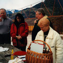 Rodeltag in Bruck, 10.03.2001 - v.l.n.r.: Franz Nindl, Gertraud Linecker, Horst Deutl, Renate Harant