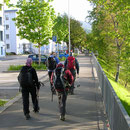 Nach dem Start beim Bahnhof Olten geht es kurz der Aare entlang
