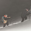 erneuter Aufstieg im Tiefschnee