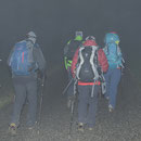 Schön isch's gsi! Abmarsch in den stockdicken Nebel