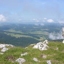 Die Sicht nach Norden ist nebelfrei, Im Gegensatz zum Süden  