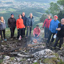 Standesgemäss zu elft in "Solothurner - Formation" auf dem Gipfelfoto