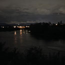 Nächtlicher Ausblick vom Casita hinunter auf die Aare