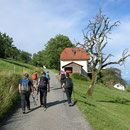 Start in Wolfisberg bei blauem Himmel