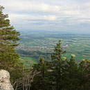 wunderbare Aussicht ins Mittelland, die Alpen verschwinden im Dunst