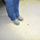 Feinste Sandpromenade vor der Hütte