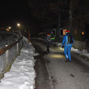 Start in Wolfisberg bei 10 bis 15cm Schnee