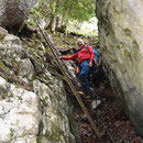 Auf der Leiter zum Ankehubel Aufstieg