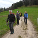 Gruppe 1 kommt von der Fluh herunter