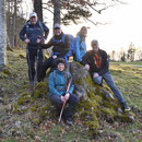 Gruppe 1 im Sonnenuntergang