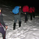 Ab dem Nesselboden liegt noch 30cm Schnee