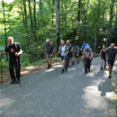 Start im Schatten oberhalb Schoren