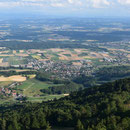 Blick ins Tal nach Wolfisberg, Oberbipp, Wiedlisbach und Wangen