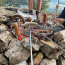 das Grillgut ist bald bereit zum Verzehr