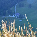 Blick hinunter zum Tagesziel Bettlachberg 