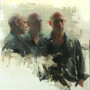 148 - Aldo BALDING - Alban trilogy - Oil on canvas - 100x100