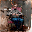 114 - Eddy Stevens - Human Behaviour nr°45 - Oil on canvas - 90x90