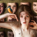 34 - Jaime Sanjuán - Martina - Pintura digital realizada con los dedos - 100 X 76
