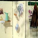 Paravent acrylique sur bois 1m80 x 1m80