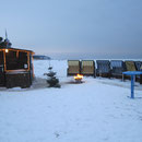 Usedom Winter Strandkörbe 