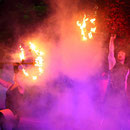 Feuershow bei Wörner Pflanzenparadies