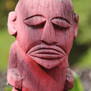 Ein Tiki auf Tahiti
