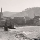 20_2727_Blick auf die Ev.- Reformierte Kirche und das Robert-Hunsdiecker Haus (Sanitätshaus) 1950