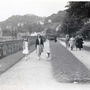 20_2717_Stadtpark entlang der Hagener Staße. Im Hintergrund das Cafe Möller 1950