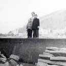 20_2718_Lennemauer höhe Marktplatz, im Hintergrund die Notbrücke (Stennertbrücke) 1956