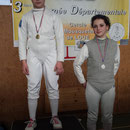 podium Benjamines : 1ère Audrey 2ème Olympe.