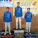 podium Minimes : 1er Flavien 2ème Josselin 3ème Aymeric.