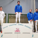 Podium M17 : Landry 1er, Martin second et Alban, Mathis troisièmes
