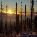 Sonnenuntergang im Nationalpark Bayerischer Wald