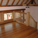 Retour de rampe et parquet étage chêne