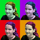 Mädchen nach "Andy Warhol"