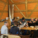Pause in der Scheunen-Kantine