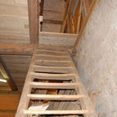Die alte Stiege in der Scheune