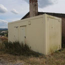 Container am neuen Standort.