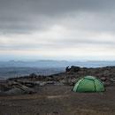 Camp II on Trölladyngja at 1100m