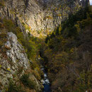 Die über 250m hohe Steilwand unterhalb der Rosstrappe...
