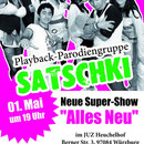 Plakat über die Veranstaltung am 1. Mai im Jugendzentrum