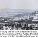 Die Lärmschutzmauer verunstaltet das Landschaftsbild am Katzenberg erheblich