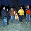 Lichterträger, unterwegs zwischen zwei Lichtpunkten