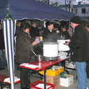 Der Verein "Perspektive" schenkte Kinderpunsch und Glühwein aus