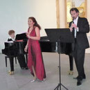 Maria (Sopran), Georges (Klarinette) und am Flügel Gabriela